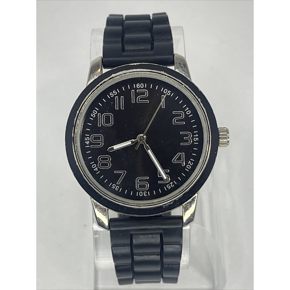 Xhilaration Women's Quartz Watch Black Dial 38mm Case- New Battery